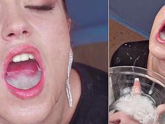 PBMix1 Cam1 + Cam2 Split Screen: Blowjob, Cumshot  Big Dick Porn