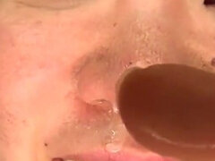 No Other Girl Plays with a Snot Bubble Like Haruka Misaki She Drops It on the Lens and Licks It Back Without Any Shame