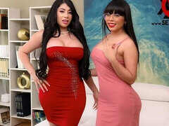 Watch matchless Yamileth Ramrez and Giselle Montes's action