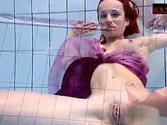 Spiaggia, Bikini, Piscina   biliardo, Rossa, Fumando   smoking, Ragazza