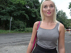 Public Agent platinum-blonde Gets penetrated By a Lost Stranger