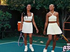 Ebony lez babes pussyeating each other