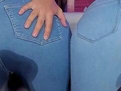 Horny Lesbian Sluts Make a Great Show of Cumming in Their Pants