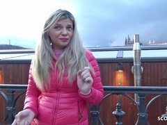 GERMAN SCOUT - LARDY FRENCH TEENAGER BELLA SEDUCE TO NAIL AT REAL STREET PICKUP - Casting