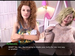 Busty babe explores a game walkthrough in this adult visual novel