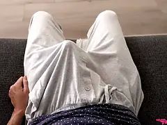 Blondína, Kuřba, Viditeľná píča, Creampie, Hd, Orgazmus, Drobunké, Vyholené