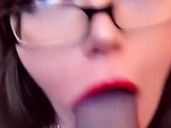 아마추어, 크고 아름다운 여자, 오랄섹스, 흑갈색 머리, 딜도, 야한 이야기, 유리들, 혼자