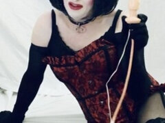 In den arsch, Hardcore, Lingerie, Masturbation, Transfrau, Solo, Spielzeuge, Netzkamera