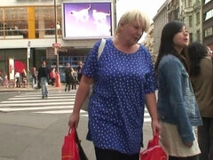 Old porn actress hooks up with the helper