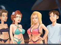 Praia, Vagina gozada cu gozado, Mulher dominante, Beijar, Tetas