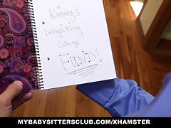 Kimmy Granger's tight pussy gets stretched by her Babysitter escort