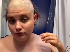 Hairless Whore - Adama Daat Amateur Fetish Head and Brow Shave