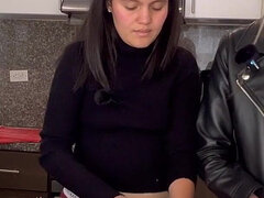 Amatör, Rumpa, Stor stjärt, Blondin, Fetisch, Kök, Lesbisk, Orgasm