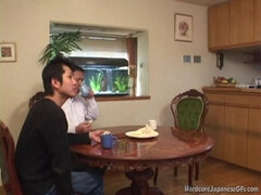 Cutie Chinese Mummy bathroom bare showcasing titties and cooch