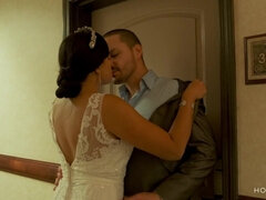 Blasen, Freund, Braut, Braunhaarige, Betrug, Milf, Weibliche ejakulation, Hochzeit