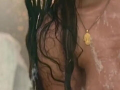 Aaliyah Yasin Plays in the Shower