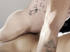 Anal, Arabes, Pauzão, Casal, Papai, Europeu, Tatuagem