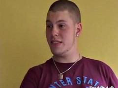 Anal, Blondin, Avsugning, Sperma shot, Dansk, Dubbelpenetrering, Onani, Trekant