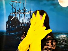 Mačiatko, Brunetka, Femdom, Fetiš, Fisting, Rukavice, Latex, Sólo