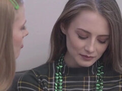 lovely lesbians kyler quinn and sophie sparks st pattys day