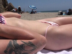 Plage, Faciale, Exhib, Talons, Culottes ou slips, Chatte, Fumer, Nénés