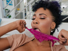 Lucas Frost banging the tall ebony starlet Demi Sutra