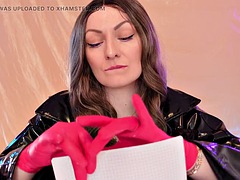 ASMR with nitrile gloves and paper Arya Grander