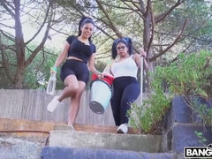 Bambino, Tette grandi, Pompino, Schizzo di sborra, Latina, All'aperto, Punto di vista pov, Tette