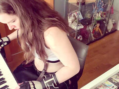 Final fantasy tifa, dark-haired, real