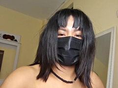 Gros seins, Brunette brune, Doigter, Fait maison, Masturbation, Solo