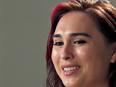 Peitos grandes, Hermafrodita andrógina, Solo chão, Tetas