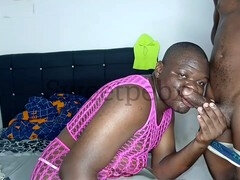 Ebony sloppy blowjob, ebony sloppy head, blowjob sloppy