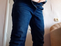 Enthousiasteling, Vrouw, Spijkerbroeken, Masturbatie, Orgasme, Alleen