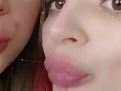 Hot Students Play with Saliva