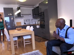 In den arsch, Grosser schwanz, Blasen, Schwanz, Schwarz, Interrassisch, Masturbation, Muschi