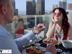 Seggről a szájra, Cumizás, Gesztenyebarna, Szájba élvezés, Arcra élvezés, Maszti, Vöröshajú, Segg falás