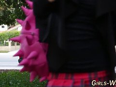 Ebony teenager squirt lez