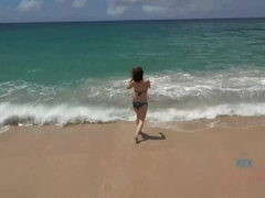 Amatoriale, Spiaggia, Hd, Punto di vista pov, Doccia, Tette