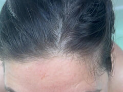 Leie, Blasen, Paar, Sperma im mund, Im freien, Pool, Pov