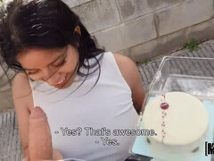 Gros seins, Brunette brune, Éjaculation interne, Hd