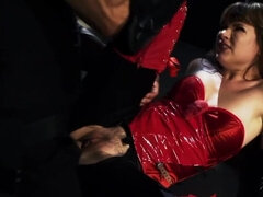 Tight babe feels Captain's huge cock in the butt hole