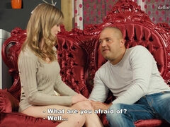 Babe, Blond, Kukk suging, Sperm skott, Hardcore, Hd, Petite, Tenåring