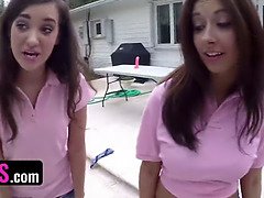 Innocent Teen Ada Sanchez Used And Fucked By Four Horny Busty Sorority Girls By The Pool