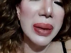 Hot Asian tranny masturbates and fingers WITH DIRTY TALK!