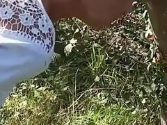 Amateur, Mamada, Pareja, Alemán, Maduro, Al aire libre, Piscina