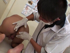 Amateur Asian twink banged by doctor