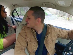 I seduce my uber driver and fuck him in spite of my terrible husband