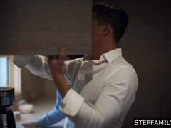 Housewife cheating with husbands stepbro