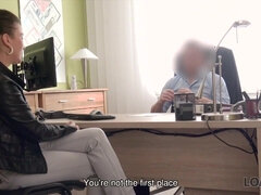 Blasen, Braunhaarige, Paar, Tschechisch, Hd, Lecken, Geld, Pov