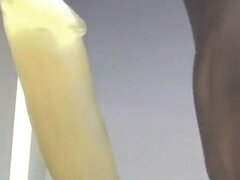 Gaping ass, big black dick & balls